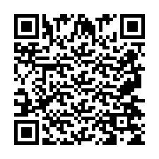 QR kód a telefonszámhoz +2697475473