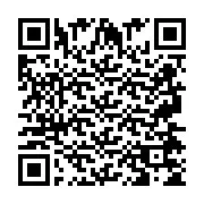 QR-код для номера телефона +2697475492