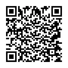 QR-code voor telefoonnummer +2697475495