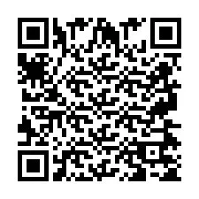 QR Code สำหรับหมายเลขโทรศัพท์ +2697475502