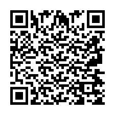 QR код за телефонен номер +2697475524