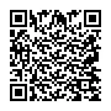 QR код за телефонен номер +2697475536