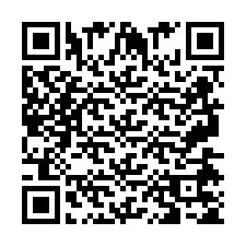 Codice QR per il numero di telefono +2697475581