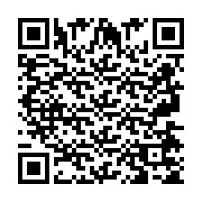 QR Code pour le numéro de téléphone +2697475590