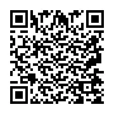 QR-code voor telefoonnummer +2697475591