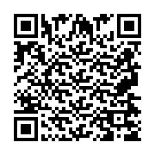 QR Code pour le numéro de téléphone +2697475617