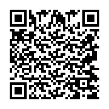 QR-code voor telefoonnummer +2697475632