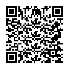 QR код за телефонен номер +2697475656