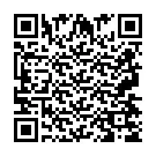 Código QR para número de teléfono +2697475665