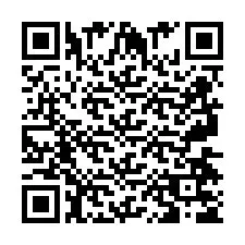 QR Code pour le numéro de téléphone +2697475670