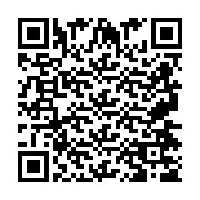 QR-код для номера телефона +2697475673