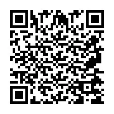 Código QR para número de telefone +2697475683