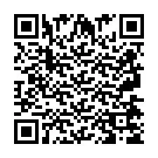 Código QR para número de teléfono +2697475690