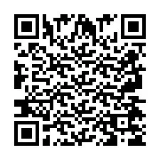 QR-code voor telefoonnummer +2697475698