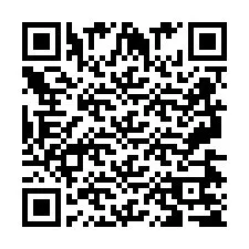 QR код за телефонен номер +2697475701