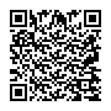 QR Code for Phone number +2697475709