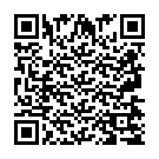 Codice QR per il numero di telefono +2697475710