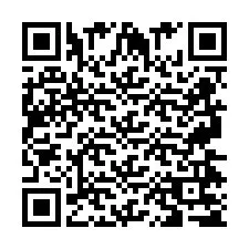 QR код за телефонен номер +2697475752