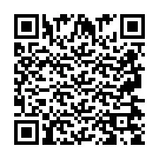 QR Code for Phone number +2697475802