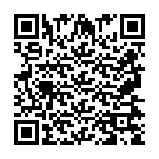 Código QR para número de telefone +2697475803