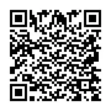 QR Code pour le numéro de téléphone +2697475816