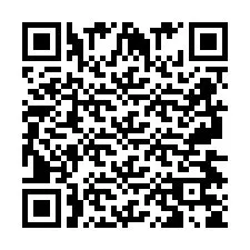 QR Code pour le numéro de téléphone +2697475824