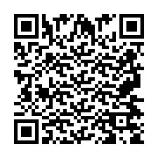 QR Code for Phone number +2697475827