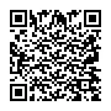 Código QR para número de telefone +2697475828