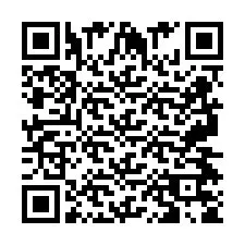 QR Code for Phone number +2697475829