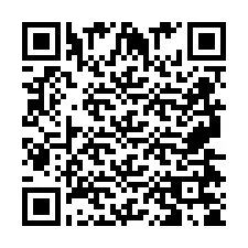 Código QR para número de telefone +2697475847