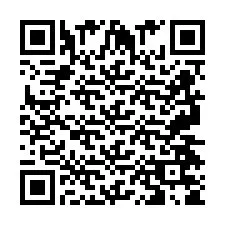 QR-Code für Telefonnummer +2697475879