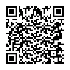 QR код за телефонен номер +2697476090