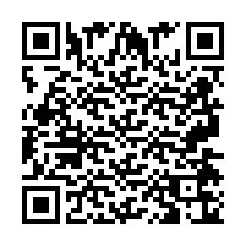 QR-code voor telefoonnummer +2697476095