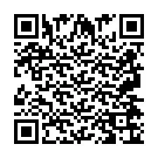 QR Code for Phone number +2697476099