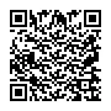 QR-koodi puhelinnumerolle +2697476103