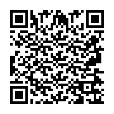 Código QR para número de teléfono +2697476104