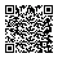 Código QR para número de telefone +2697476126