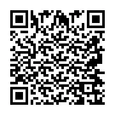 Código QR para número de telefone +2697476136