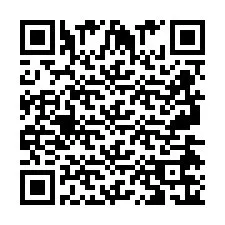 Código QR para número de teléfono +2697476184