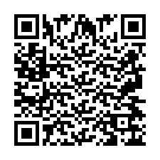 Código QR para número de teléfono +2697476229