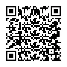 QR код за телефонен номер +2697476262