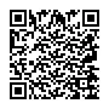 Código QR para número de telefone +2697476298