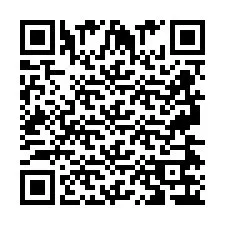 Código QR para número de telefone +2697476302