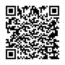 QR код за телефонен номер +2697476316