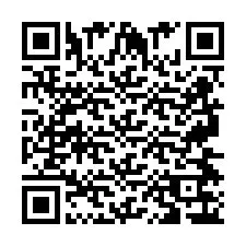 QR-code voor telefoonnummer +2697476322