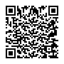 QR код за телефонен номер +2697476388