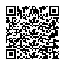 Codice QR per il numero di telefono +2697476400