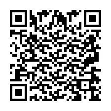 Codice QR per il numero di telefono +2697476401