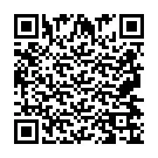 QR код за телефонен номер +2697476527