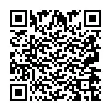 Código QR para número de telefone +2697476989